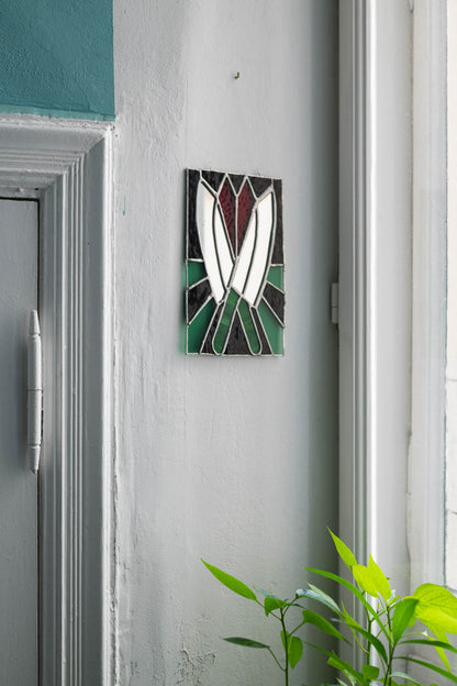 Knives Out | Stained Glass Panel for Chefs