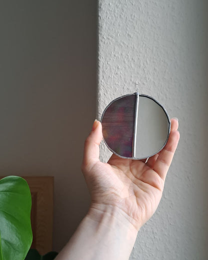 Moon Mirror Mini | Dark Pink Iridescent
