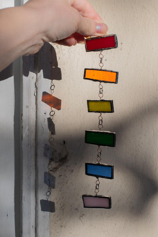 Reflecting Rainbow | Rainbow Stained Glass Suncatcher